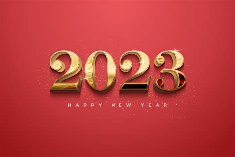 feliz año nuevo 2023 para saludos festivos de fin de año 8589068 Vector