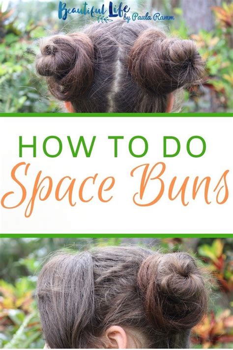 Cute bun hairstyles for long hair are fun to come up with. How to do Space or Moon buns! | Space bun tutorial | Moon ...