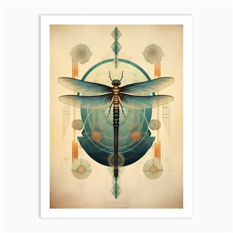 Dragonfly Geometric 11 Art Print By Dragonfly Dreams Fy