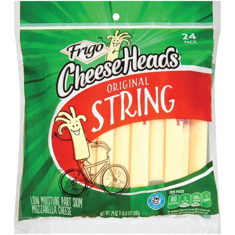 Frigo Cheeseheads Original Low Moisture Part Skim Mozzarella String