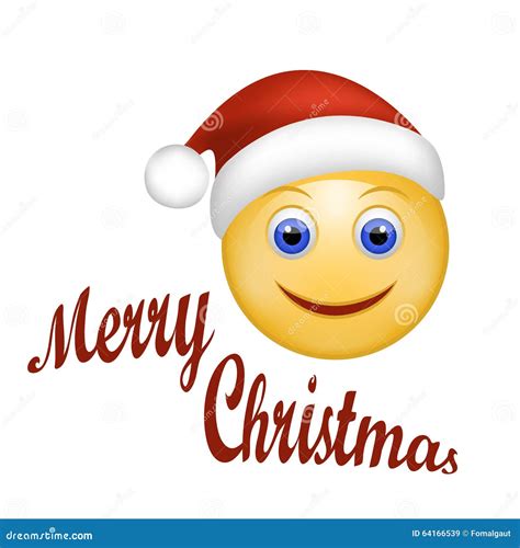 Santa Emoticon Emoji Smiley Vector Illustration