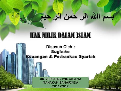 Pemilik berkuasa terhadap pentadbiran dan pengurusannya. (PPT) HAk Milik Dalam Islam | スギ アルト - Academia.edu