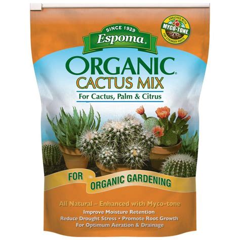 Potting mix and potting soil are 2 phrases that are generally used interchangeably to refer to any medium through which a plant can grow inside a container. ESPOMA CACTUS PALM & CITRUS POTTING MIX