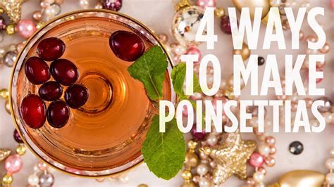 4 Ways To Make Poinsettias Drink Recipes Youtube