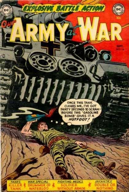 Our Army At War Covers Comics War Comics Vintage Comic Books