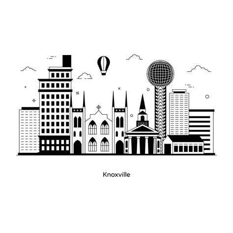 Knoxville City Of Tennessee 2788176 Vector Art At Vecteezy