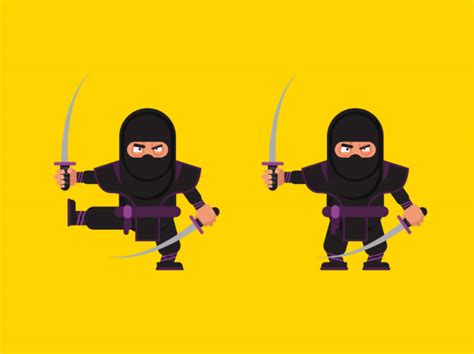 Cartoon Ninjas Pictures Illustrations Royalty Free Vector Graphics