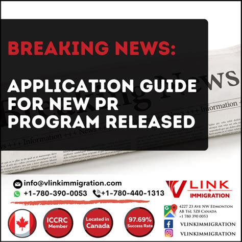New Pr Program Application Guide Released By Ircc Canadaca