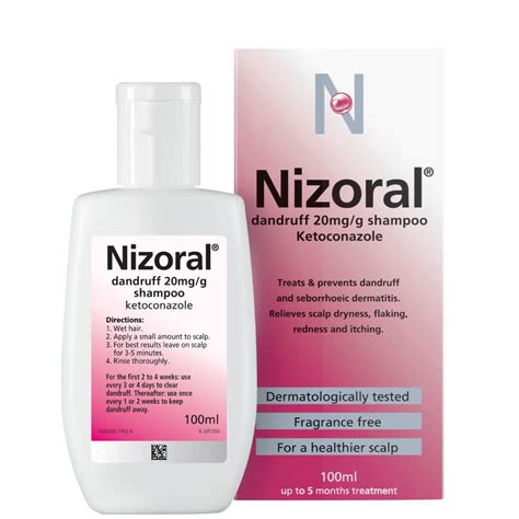 Nizoral Ketoconazole Seborrhoeic Dermatitis Dandruff Shampoo Ml