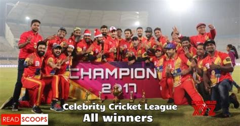 Celebrity Cricket League Ccl Winners List Read Scoops