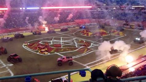 Monster Jam Introductions In Minneapolis Mn 12 1 12 Youtube