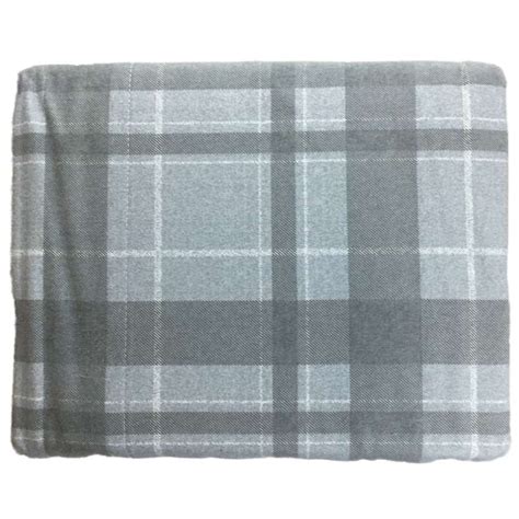 Cuddle Duds Flannel Sheet Set Gray Plaid Queen Bed Sheets Bedding
