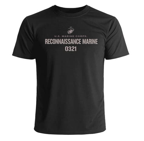 Us Marine Corps Reconnaissance Marine T Shirt Us Marine Corps Mos T Shirts Priorservice Com