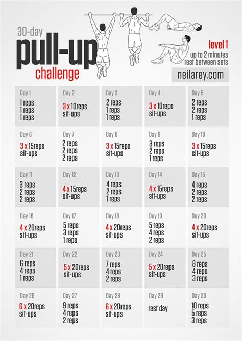 Perfect Pullup Workout Chart Pdf Blog Dandk Pull Up Challenge