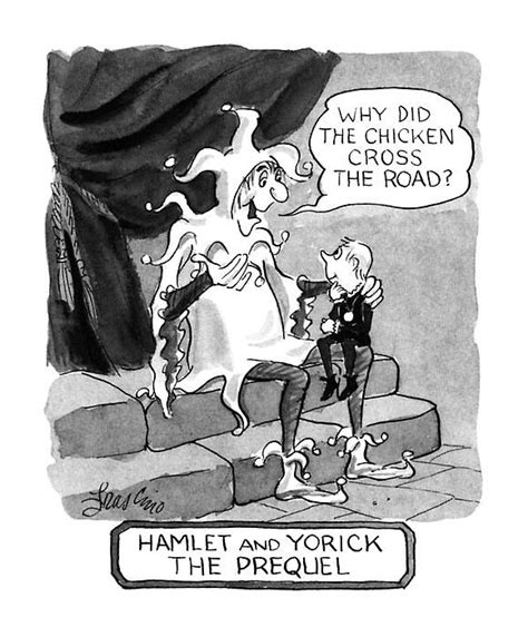 Hamlet And Yorick The Prequel By Edward Frascino New Yorker Cartoons Giclee Print Cartoon