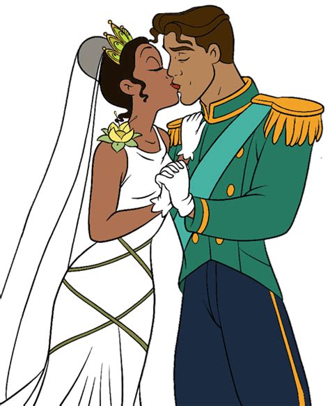 Tiana And Prince Naveens Wedding Kiss