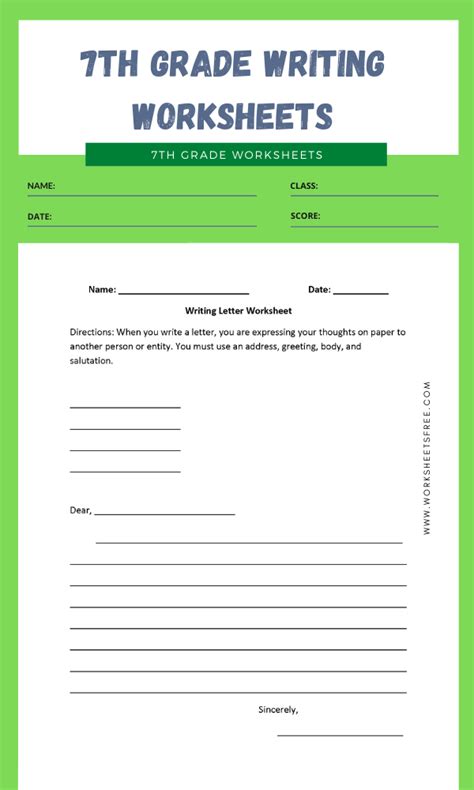 Writing Worksheets Worksheets Free