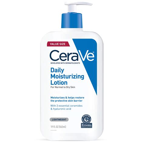 CeraVe Daily Moisturizing Lotion For Dry Skin Body Lotion Facial Moisturizer With Hyaluronic