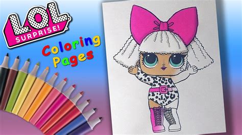 Lol Surprise Doll Coloring Book Lol Doll Diva Coloring For Girls