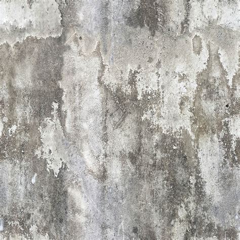 Concrete Bare Damaged Wall Pbr Texture Seamless 22044