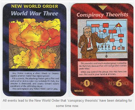 It's the conspiracy theory to dwarf all conspiracy theories. 1995: Illuminati card game 01: Illuminatiagenda.com