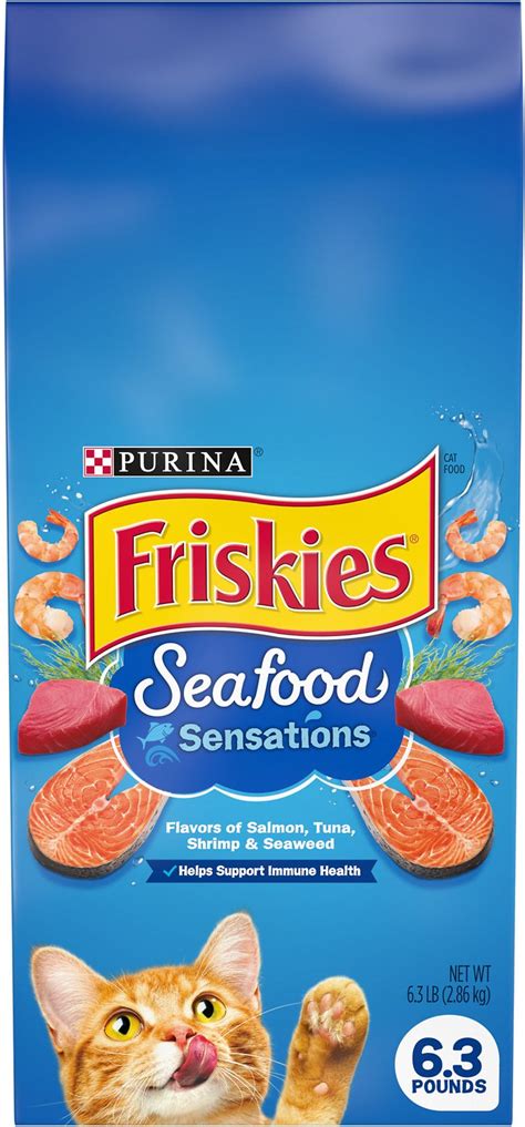 Obesity in dogs and cats. Friskies Seafood Sensations Dry Cat Food, 6.3-lb bag ...