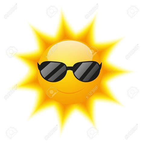 cute sun character with sunglasses royalty free cliparts vectors and stock illustration image