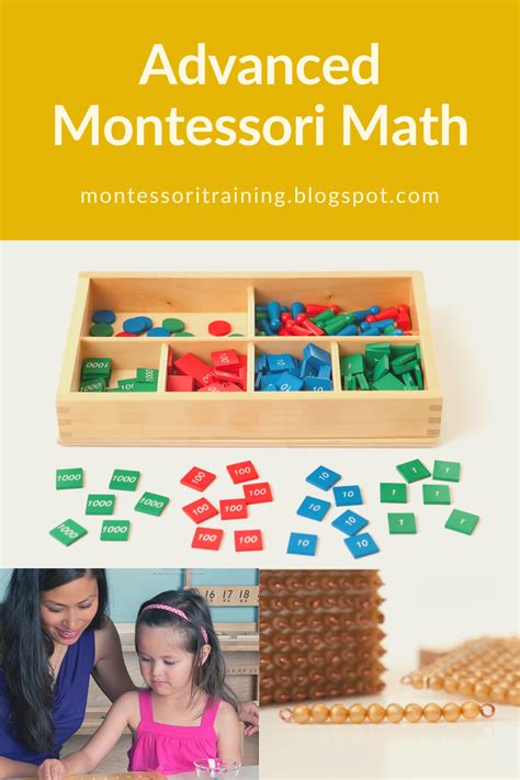 Working With Advanced Montessori Math Materials Montessori Math