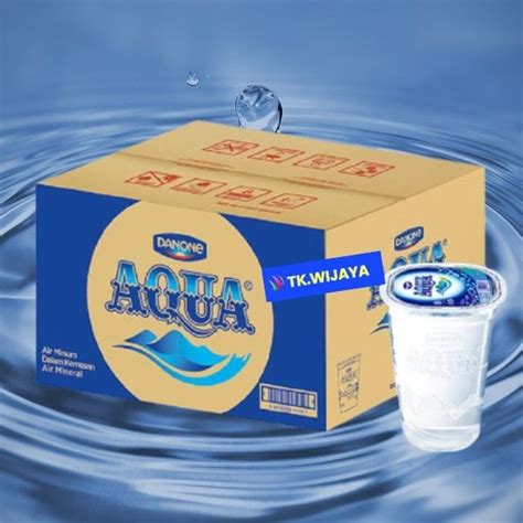 Aqua Gelas Air Mineral 220 Ml 1 Dus 48 Cup Lazada Indonesia