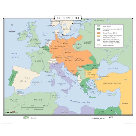 Europe 1914 Map Shop Us And World History Maps