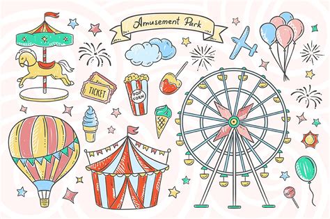 Amusement Park By Redchocolate Illustration Bullet Journal Themes Amusement Park Doodle