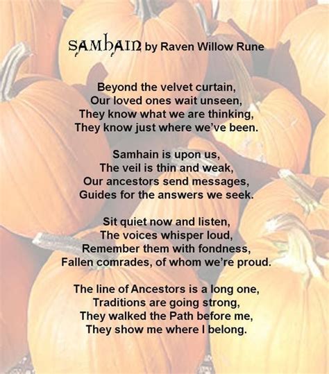 Samhain Poem Samhain Samhain Halloween Blessed Samhain