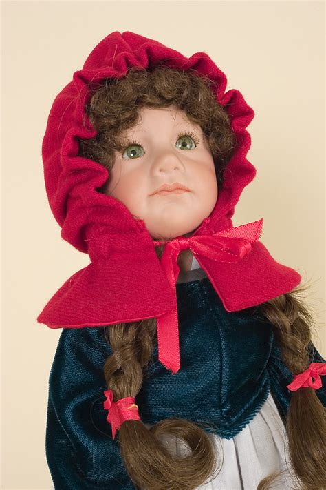red riding hood porcelain collectible doll