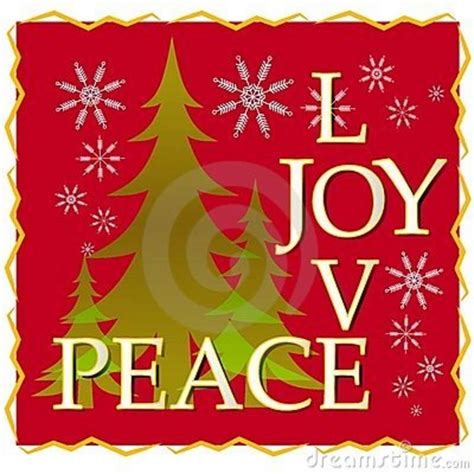 Love Joy Peace Christmas Card With Tree And Snow 2 Christmas Card Sayings Love Joy Peace