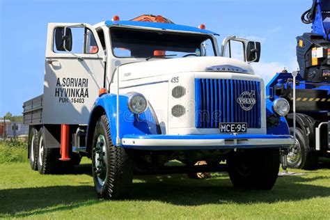 Volvo 495 Vintage Truck In A Show Editorial Stock Photo Image Of