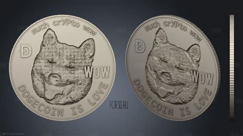 Cryptocurrency Dogecoin 3d Stl Model For Cnc