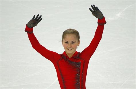 Lipnitskaya Of Russia Finishes Team Ladies Free Skating At The Sochi