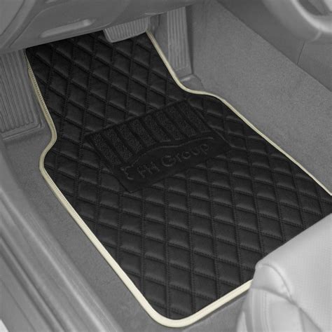 Fh Group Deluxe Leather Floor Mat Set