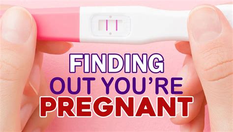 Finding Out Youre Pregnant What To Do Womens Frame