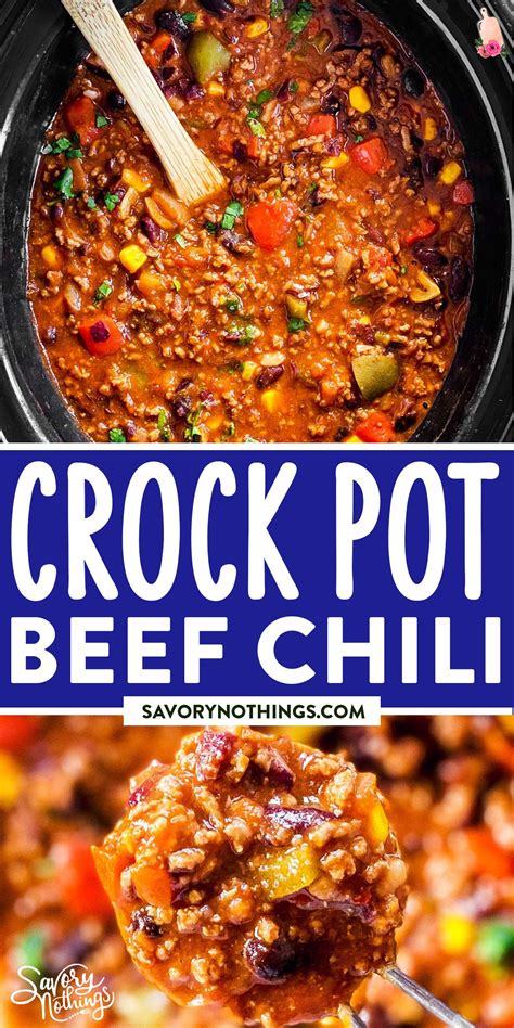 This Is The Best Crockpot Chili Recipe Its Quick And Easy To Prep