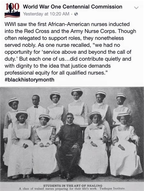 African American Nurses In Wwi Caption Students In The Art Of