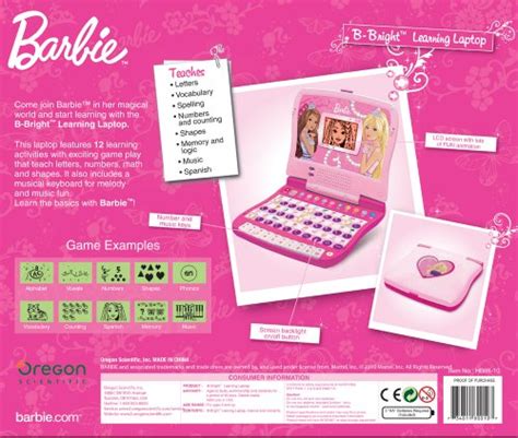 Oregon Scientific Barbie B Bright Laptop Buy Online In Uae Toy