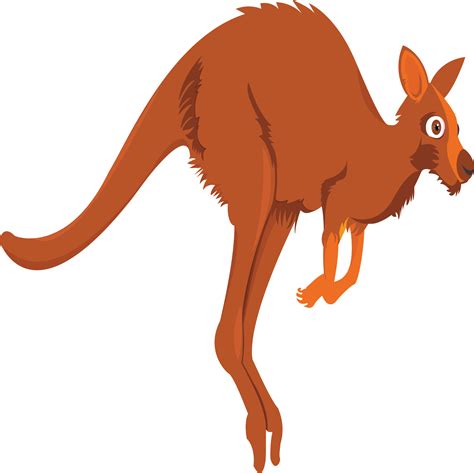 Orange clipart kangaroo, Orange kangaroo Transparent FREE for download png image