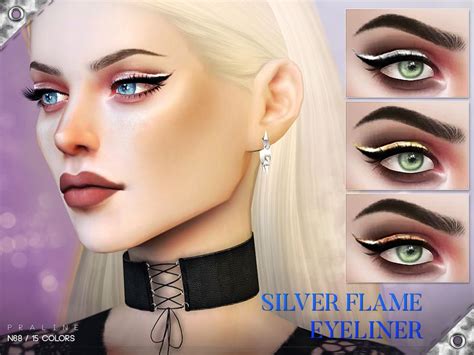 Metallic Eyeliner In 15 Colors Found In Tsr Category Sims 4 Female