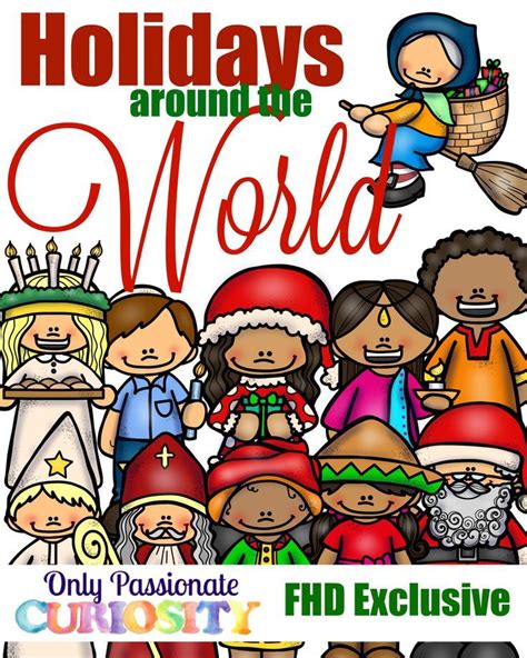 Free Holidays Around The World Pack Instant Download Holidays