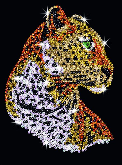 Hobbies Sequin Art Leopard Craft Kit Hobbies Griffs