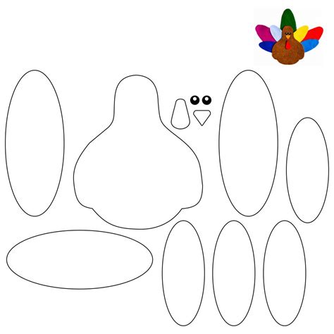 10 Best Thanksgiving Turkey Cut Out Printables Pdf For Free At Printablee