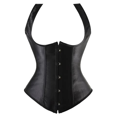 x sexy steampunk black lace up satin spiral steel boned underbust waist cincher waist trainer