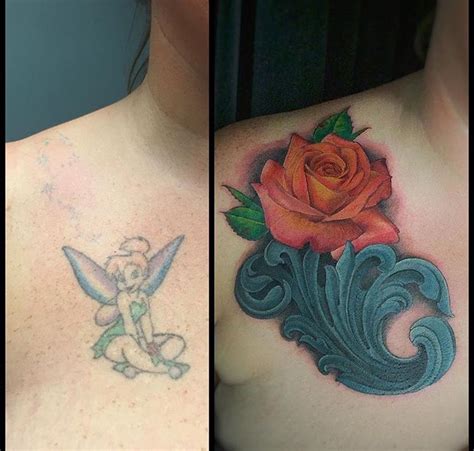 Cover Up Rose Tattoo By Christina Ramos Christina Ramos Rose Tattoo