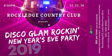 Disco Glam Rockin New Year S Eve Party Brevard County Fl Dec Pm